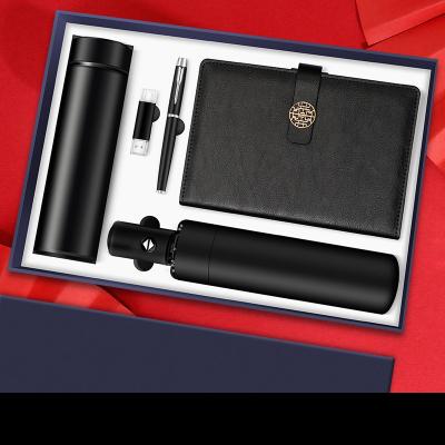 China Presentation Gift Set Logo Luxury Usb Matte Black Hot Selling Notebook And Pen Office Gift Set For Promotional Custom Gift for sale