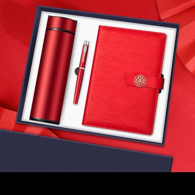 China Presentation Gift Set Business Pen Notebook Thermos Pen Gift Sets Keepsake Gifts For Men for sale