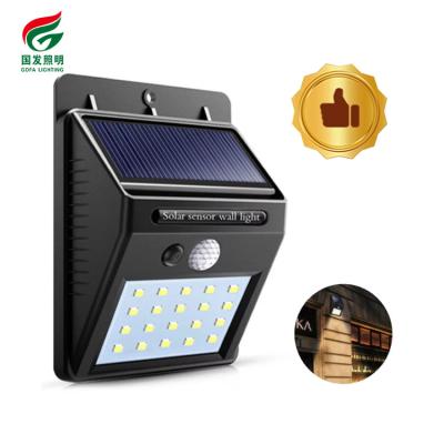 China Street/Garden/Yard/20 30 Pir Wall Mount Lamp Outdoor Led Radio Motion Sensor Waterproof Energy Saving Ip 65 Led Solar Wall Light for sale