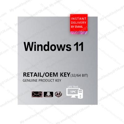 China Windows 10 Professional Retail Key Windows 11 Pro Activation Online OEM Key Code Send By Email Windows License Win Key Wholesale Software for sale