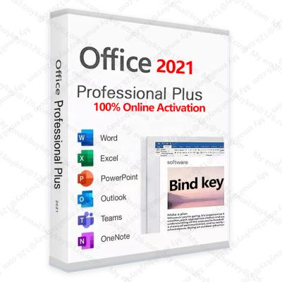 China 100% Working Email Delivery Office 2021 Professional Plus Pro Lifetime 100% Plus Office 2021 Bind Key Activation License Key for sale