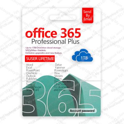 China Office 365 Lifetime Office 365 Account+Password for 5 PCs and Mac Office 365 Pro Online 365 Most Professional 100% Send by Email for sale