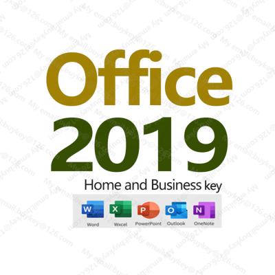 China Lifetime hot sale online send download link office 2019 home and business master link for mac hb office 2019 for pc/mac sent by email for sale