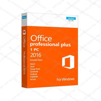 China High Quality Office 2016 Professional Plus Ms Office 2016 Pro Retail Key Plus Digital License Send By Email Office Software for sale