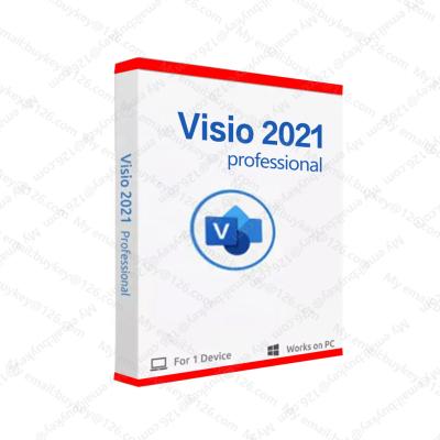 China Online 24 Hours MS Visio 2021 5PC 100% Online Visio Pro License 2021 Professional Online Key 5PC Digital License Send By Email Desktop Software for sale