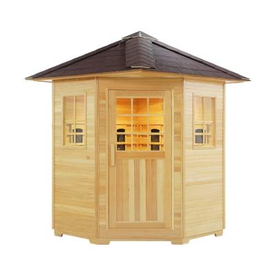 China Computer control panel tube sauna room outdoor ceramic heater dry infrared sauna for sale