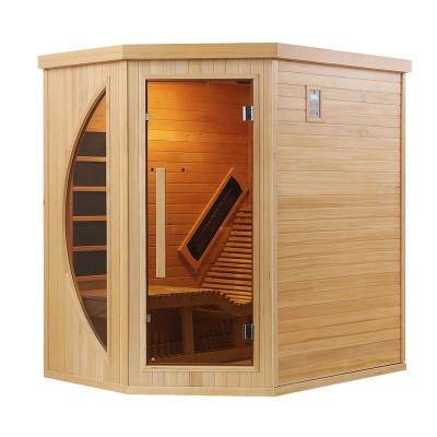 China Computer Control Panel Most Popular European Style Hemlock 1 Person Work Out Chair Home Indoor Infrared Sauna for sale