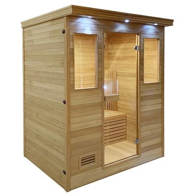 China Computer Control Panel 2021 New Finished Saunas With Harvia Sauna Heater Traditional Style Indoor Steam Sauna Dry Room for sale