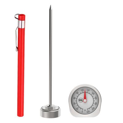 China Quick Read Instant Read Dial Pocket Thermometer Food Cooking Stainless Steel Meat Thermometer for sale