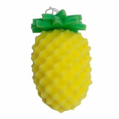 China Sustainable Pineapple Shape Shower Scrubber Baby Bath Sponge for sale