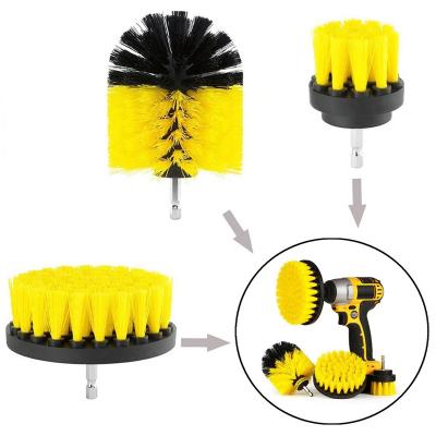 China Eco-freindly Multi-Purpose Drill Brush Remover Scrubbing Brushes For Kitchen Outdoor Auto Care Shower Tub Tile Bathroom Grout Cleaning Tools for sale