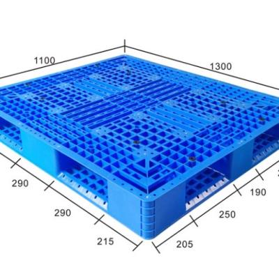 China Single Faced 1300x1100x150mm Reinforced Plastic Racking Pallets Factory for sale