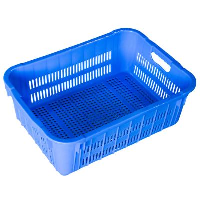 China Stackable Basket Wholesale Supermarket Display Plastic Baskets For Fruits And Vegetables for sale