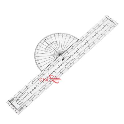 China Plastic Student Nautical Miles Azimuth Fixed Navigation Plotter Flight Training Cya Aviation Lexan Pilots for sale