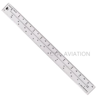 China Clear Plastic Pilot Flying Training Cya NM-3 Aviation Navigation Scale Ruler Long 16 INCH Pilot Ruler For Standard Flying Schools for sale