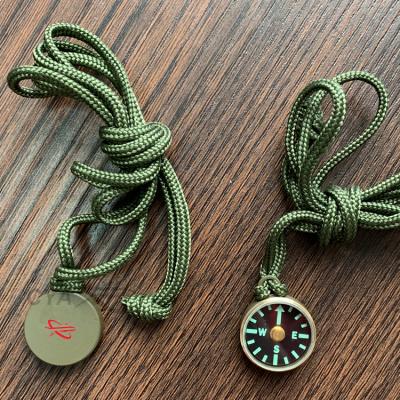 China Camping Rise Easy To Carry Small Navigation Compass With Long Rope For Outdoor Military Training for sale