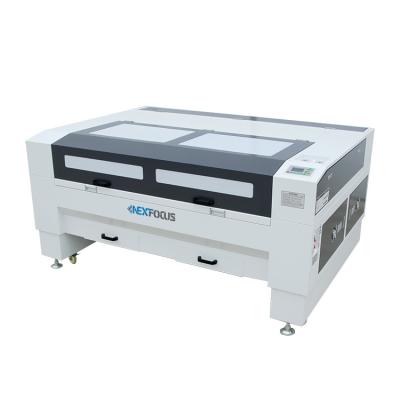 China 1610 1810 air cooled leather/plastic/acrylic /Pu laser engraving cutting machine 80w 100w 120w 150w low price with high quality for sale