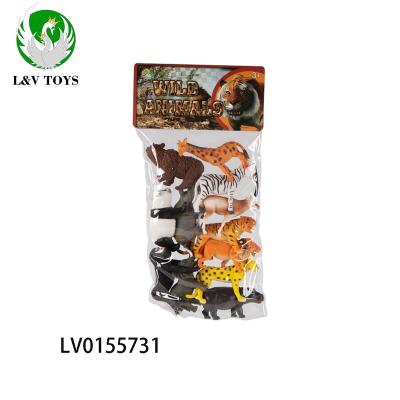 China Various Designs Wholesale Wild Animal Toy For Kids Playing Standing Set LV0155731 for sale