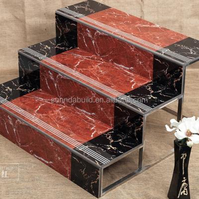 China Factory Price Stairs And Breeders Modern Tiles For Interior Marble Ceramic Stair Floor Step Tiles for sale