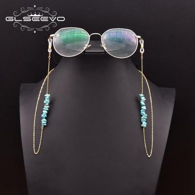 China Natural PEARL Fashion Gold Color Turquoise Sunglasses Chain Women Tie Holder Neck Strap Rope Necklace On The Neck Glasses Not for sale