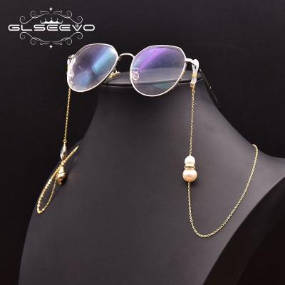 China PEARL New Arrival Freshwater Pearl Glass Chain Gold Plated Jewelry Sunglasses Hanging Glasses Fashion Chain Wholesale Not for sale