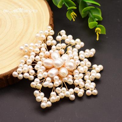 China PEARL Natural Freshwater Pearl Baroque Snowflake Brooches For Women Party Wedding Pins And Brooches for sale