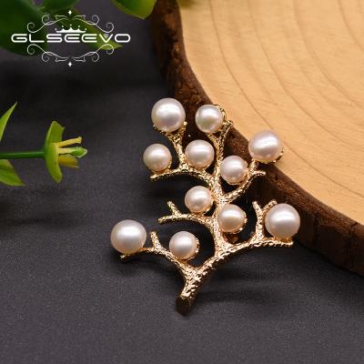 China Natural PEARL Freshwater Pearl Brooch Pins For Women Girls Baby Party Tree Brooch Earrings Volume for sale