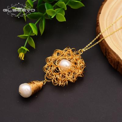 China Ethnic Natural Freshwater Pearl Pendant and Necklace for Women Handmade Necklace Wholesale for sale