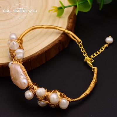 China Vintage Natural Freshwater Pearl Baroque Bracelets For Women Wedding Gifts Adjustable Bangles And Bracelet Handmade Jewelry for sale