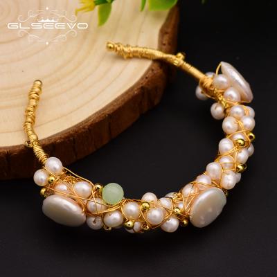 China CLASSIC Natural Freshwater Pearl Bracelets Gift for Women Adjustable Bracelets and Custom Bangle Jewelry for sale