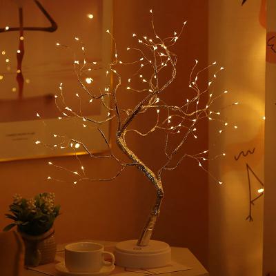 China Branches Gold Tree Lights Customized Warm Christmas Birthday Party Decoration Lights 108led Tree Gold Lamp Branches for sale