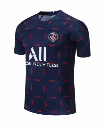 China Paris Saint Germain New Pre-Match Training Jersey Sets 2021 The Same Soccer Training Jersey Messi for sale