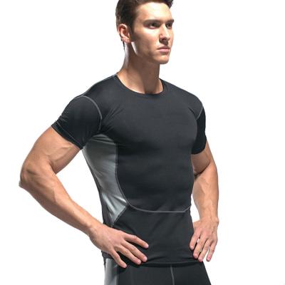 China Men's Breathable Antibacterial Popular Comfortable Round Neck Design Fashion Tight T-Shirt for sale