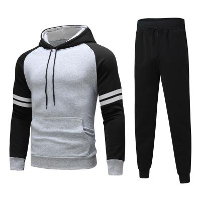 China New QUICK DRY sports fitness clothes men's fall/winter fashion fitness sweater color striped suit for sale