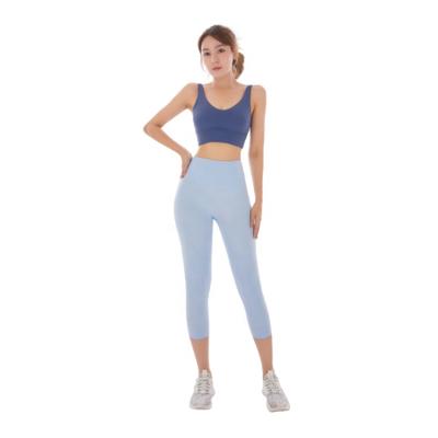 China High-waisted Breathable Hip-lifting Pants With Abdominal Control Seamless Running Gym Yoga Pants For Girls Factory Supply for sale