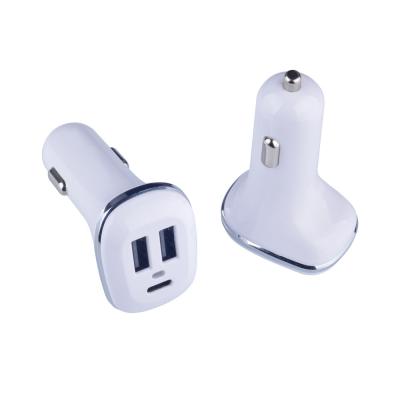 China 4.8A multi USB car charging type-C vehicle charging mobile phone charger for sale