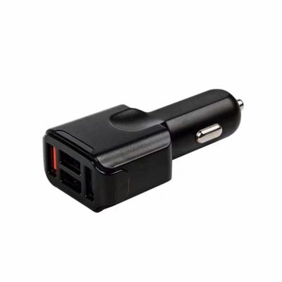 China QC3.0 fast charge car charger 3USB4.8A dual line multi-port car charger car phone charger for sale