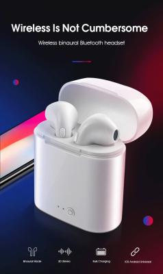 China I7 Bluetooth headset tws with charging compartment True wireless binaural Bluetooth headset i7s tws Bluetooth headset un for sale