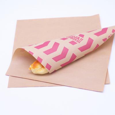 China Food Grade Recyclable Greaseproof Biodegradable Kraft Paper PE Coated Wrap Cloth Butcher Paper Dry Waxed Paper Sheets For Hamburger Sandwich Wraps Food Basket Liners for sale