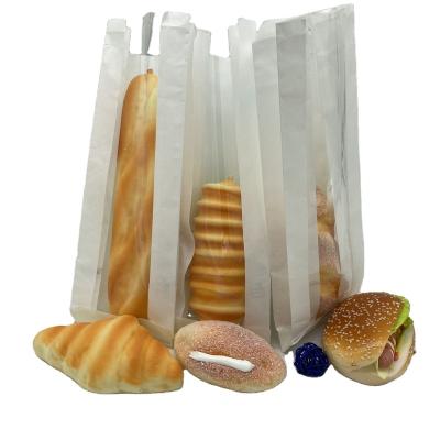 China Recyclable Food Grade Greaseproof Biodegradable Bakery Packaging Bag Biodgradable Pour Waterproof Bakeries Bread Bag bolsas de papel personalizadas for sale