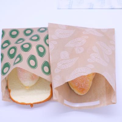 China Food Grade Recyclable Greaseproof Biodegradable Biodegradable Packaging For Cookie Sandwich Lunch Bags Food Grade Pouches for sale