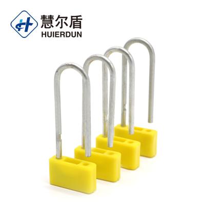 China HED-PL108 Padlock Yellow Plastic Padlock Seal Transparent Security Padlock Supply Seal for sale