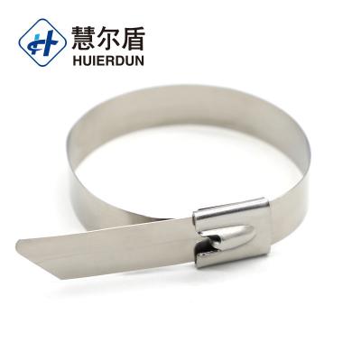 China High tensile strength; Rust Queer; Non-flammability; HED-ST001tamper anti corrosion proof container metal strap seal customs high security metal strap seal for sale