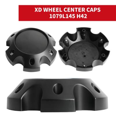 China ABS NanGuan Wheel Center Caps Compatible With Helo Moto XD Wheel Center Covers 1079L145 H42 Matte Black Center Caps For Wheels for sale