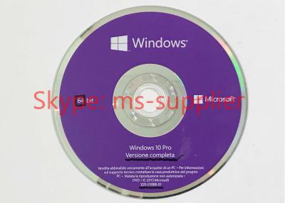 중국 수명 보증 Windows 10 직업적인 OEM 64 조금 DVD COA 브랜드 뉴 열쇠 면허 FQC -08913 판매용