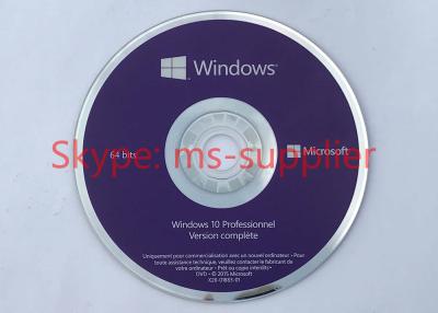 China French Language Windows 10 Pro French DVD Pack OEM 64 Bit, COA sticker FQC-08920 for sale