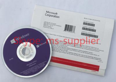 China Microsoft Windows 10 Pro Pack French / German Retail Box 32 Bit 64 Bit DVD With OEM Key for sale