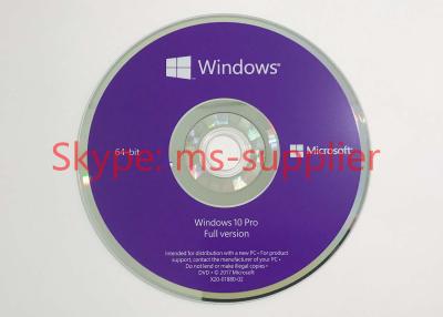 China Englisches Satz-Computersystem Versions-Windows 10 ProOEM mit 64 Bit DVD zu verkaufen