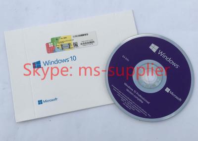 중국 프랑스인 Windows 10 Proffesional 64 조금 DVD OEM 팩, FQC-08920를 가진 본래 OEM 열쇠 판매용