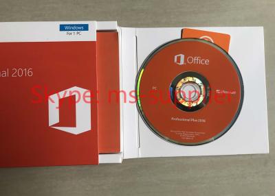 China 100% Kleinhandelsdoos Pro 32/van activerings Echte Office 2016 Sticker de met 64 bits van DVD COA Te koop